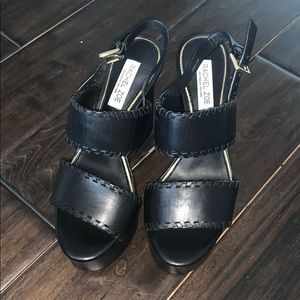 Rachel Zoe black Platform sandals